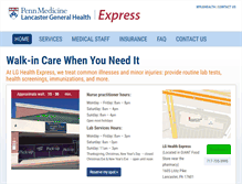 Tablet Screenshot of lghealthexpress.org